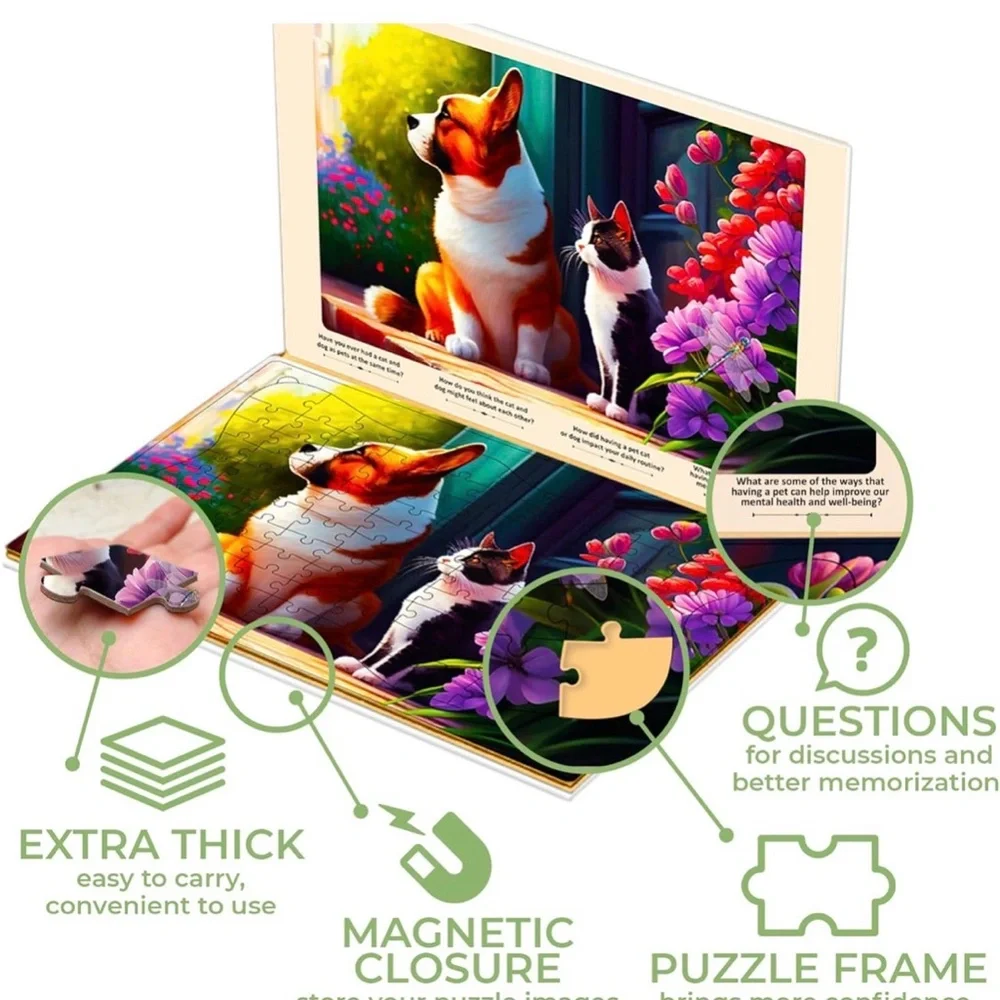 NIB Quokka Dementia Jigsaw Puzzles
Set of 3,Alzheimer's Aide,Lg Pcs,Animals - Picture 4 of 8